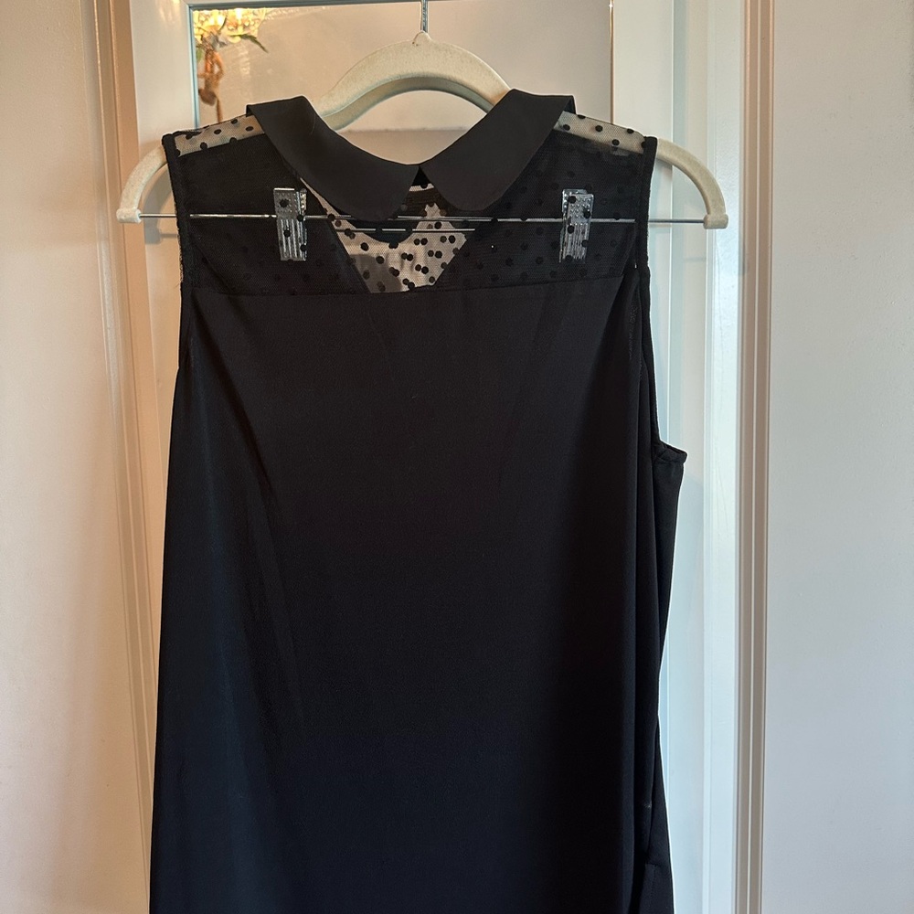 black top with mesh detail